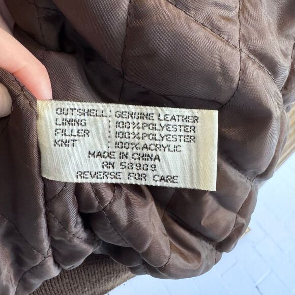 Vintage Roundtree & Yorke Soft Suede Leather Bomber Jacket Men's‎ Size Large - Picture 7 of 10